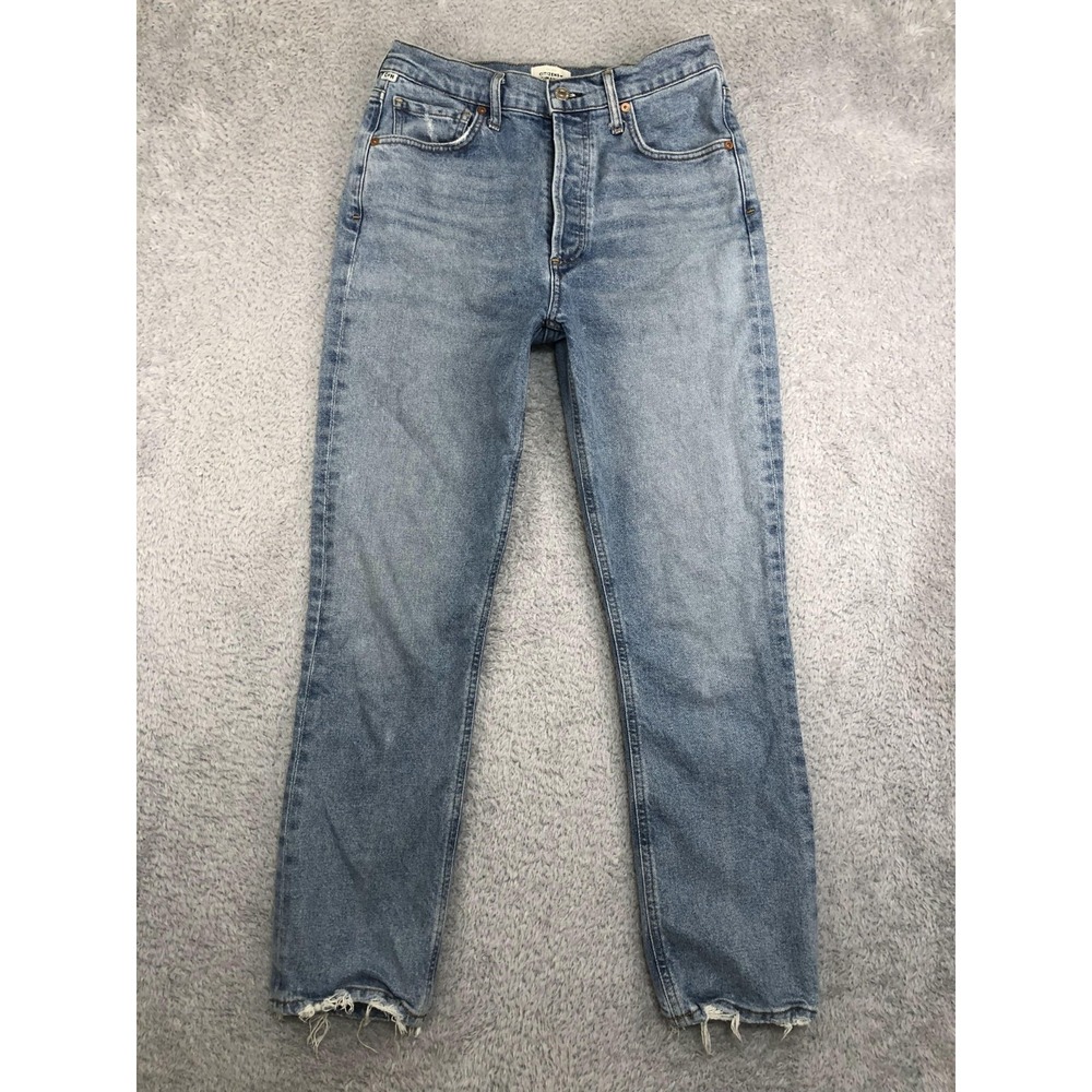 Citizens of Humanity Jeans Womens 27x26.5 Blue Jolene Premium Vintage Distressed